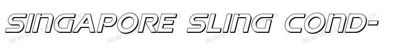 Singapore Sling Cond字体转换